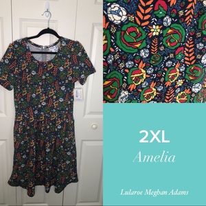 Lularoe Amelia Dress, size 2XL